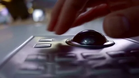 Close up look at the woman using keyboard. Stock Footage 83253255