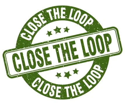 Close the loop stamp. close the loop label. round grunge sign 스톡 일러스트