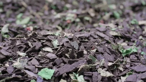 Close up of Low Density Polyethylene (LDPE) scrap. Stock Footage 248086341