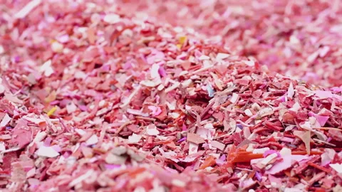 Close up of Low Density Polyethylene (LDPE) scrap. Stock Footage 248098865