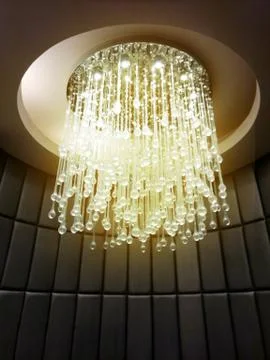 Close up luxury lamp on wall Stock Photos