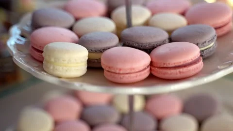 Close up macarons Stock Footage 261151233
