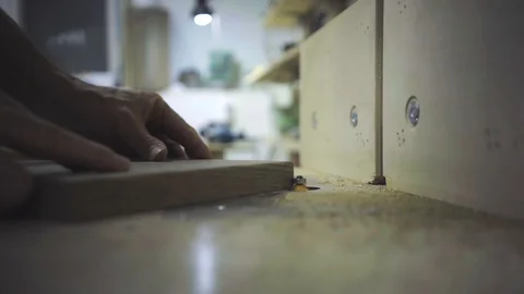 Close-up of the machine that aligns the board. Stock Footage 102902391