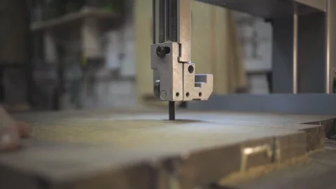 Close-up of the machine that cuts the board. Stock Footage 102784964
