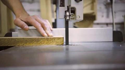 Close-up of the machine that cuts the board. Stock Footage 102785304