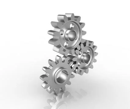Close-up of Machine Gears Stock Illustration