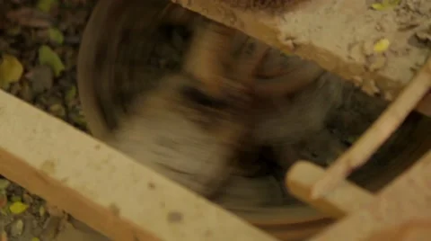 Close-up of machine in handloom, Burma Stock Footage 62923765