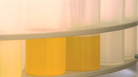 Close Up of Machine Taking Samples of Liquid From Containers Stock Footage 40619982