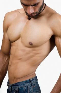 Close-up of a macho man Fotos Stock