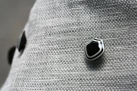 Close up macro cloth button Stock Photos
