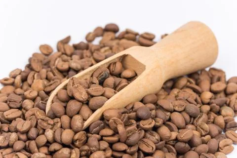 Close up macro coffee beans Stock Photos