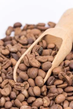 Close up macro coffee beans Stock Photos