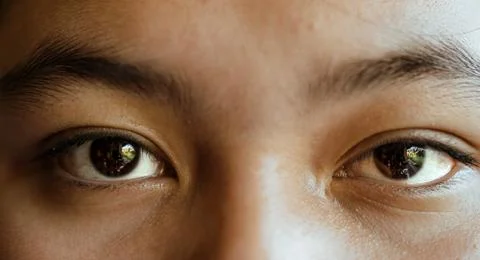 Close up macro of eyes Stock Photos