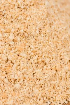 Close up macro flat lay grounded biscuits Stock Photos