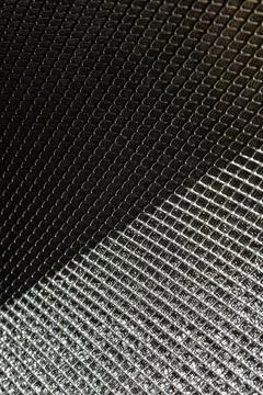 Close-up macro of the inner side of a clean air purifier filter. Detailed t.. Stockfoto's