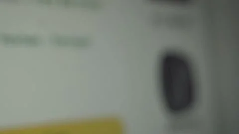 Close up macro shot, computer screen with Add to Cart button, clicking on that. Stock Footage 164110789