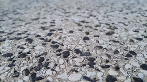 Close-up macro shot of seamless terrazzo pattern of marble mosaic natural Stock Footage 186958977