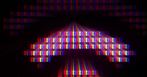 Close-up macro shot through microscope of Wi-Fi signage on the the modern sma Stock Footage 172298548