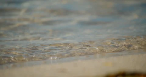 Close Up Macro Shot of Tropical Ocean Water Rippling Stock Footage 146475325