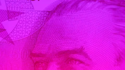 Close up macro shot of Turkish Lira. Turkey's money, financial exchange, econ Stock Footage 172467271