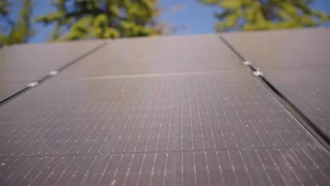 Close up, macro of solar panel squares 库存影片 213489117