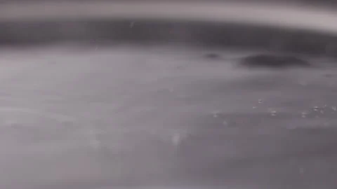 Close up macro of surface boiling water Stock Footage 274227775