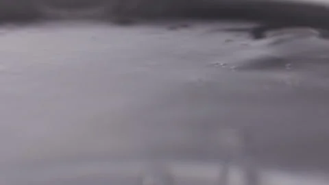 Close up macro of surface boiling water Stock Footage 274228432