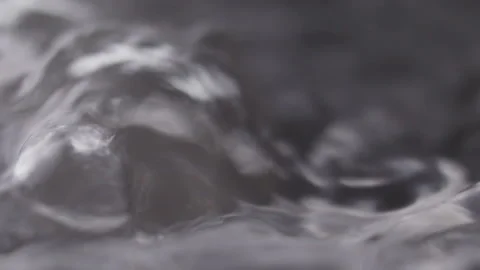 Close up macro of surface boiling water Stock Footage 274231984