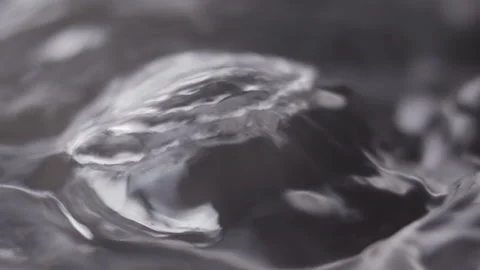 Close up macro of surface boiling water Stock Footage 274232063