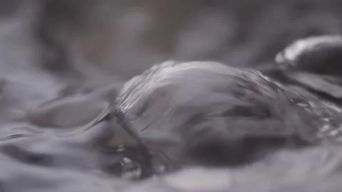 Close up macro of surface boiling water Stock Footage 274233157