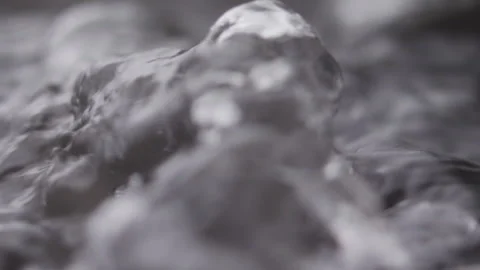 Close up macro of surface boiling water Stock Footage 274234265