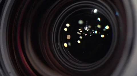 Close-up macro of Television Camera Lens Stock Footage 58139986