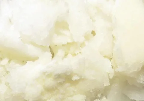 Close-up macro texture of organic solid coconut butter 库存照片