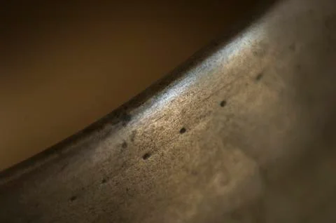 Close up macro of tibetan singing bowl Stock Photos