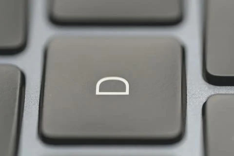 Close up macro view of computer keyboard keys. Stock Photos
