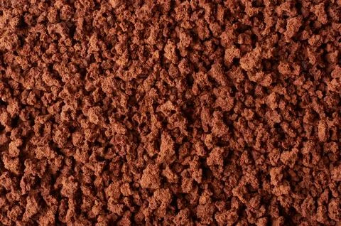 Close-up macro view of ground coffee, full frame Stock Photos