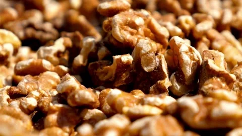 Close up macro view of numerous shelled Video stock 333113495