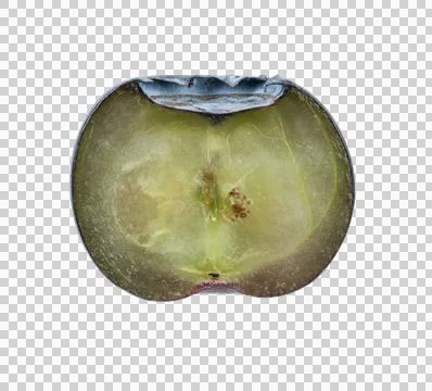 Close-up macro view of a single blueberry cut in half revealing its juicy i.. 스톡 사진