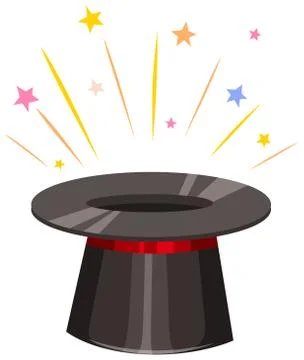 Close up magic hat Stock Illustration