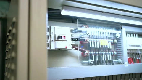 Close main breaker Video stock 172034905