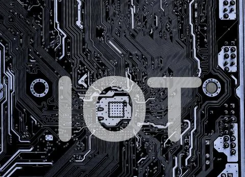 Close up of Mainboard Electronic computer background. (IOT,Internet of Things) Stock Photos