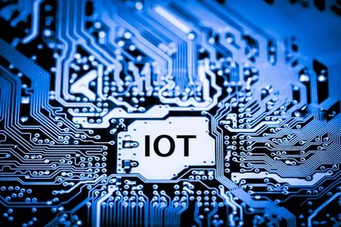 Close up of Mainboard Electronic computer background. (IOT,Internet of Things) Stock Photos