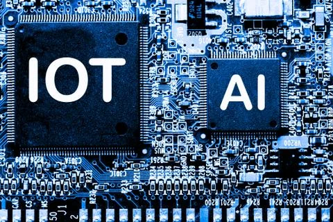 Close up of Mainboard Electronic computer background. (IOT,Internet of Things) 스톡 사진