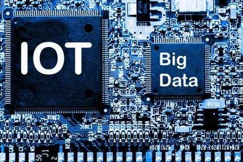 Close up of Mainboard Electronic computer background. (IOT,Internet of Things) Stock Photos