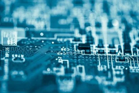 Close up of Mainboard Electronic computer background. (IOT,Internet of Things) 库存照片