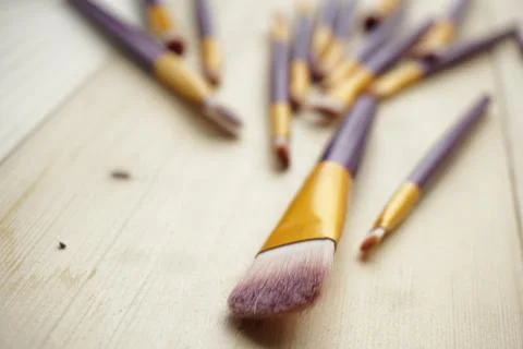 Close up Make Up Brush. Stock Photos