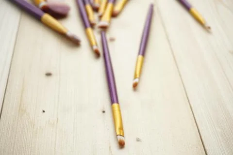 Close up Make Up Brush. Stock Photos