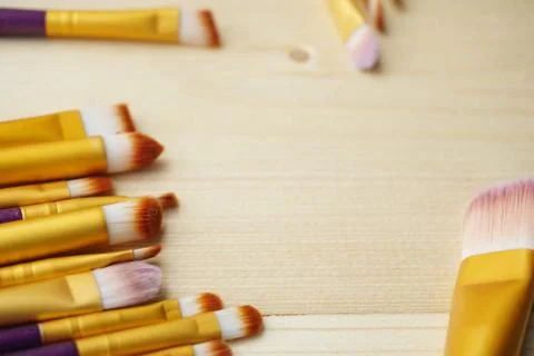 Close up Make Up Brush. Stock Photos