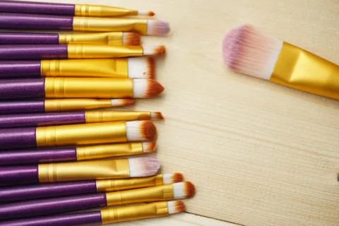 Close up Make Up Brush. Stock Photos