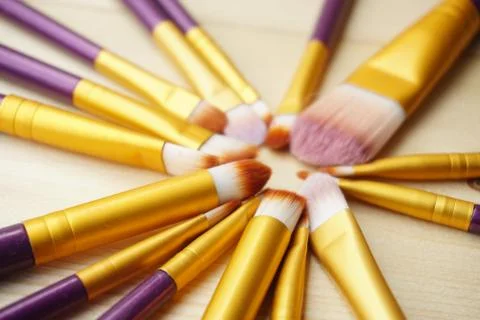 Close up Make Up Brush. Stock Photos